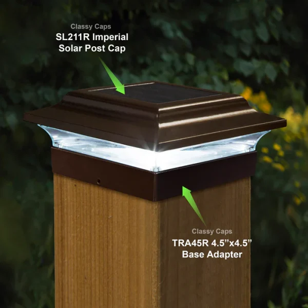 4.5x4.5 Base Imperial Aluminum - Bronze - Image 3