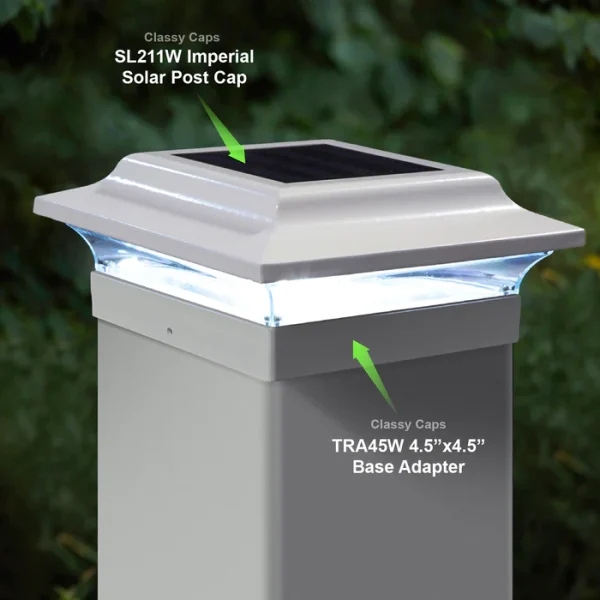 4.5x4.5 Base Imperial Aluminum - White - Image 3