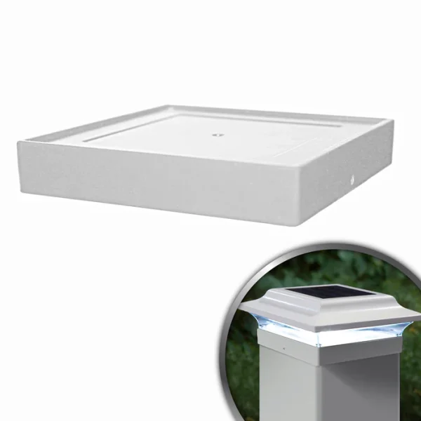 4.5x4.5 Base Imperial Aluminum - White