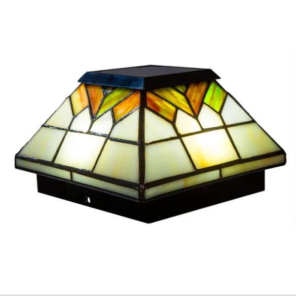 Wellington Solar Post Cap - Stained Glass - Image 9