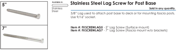 Rail FX Screws - Image 2