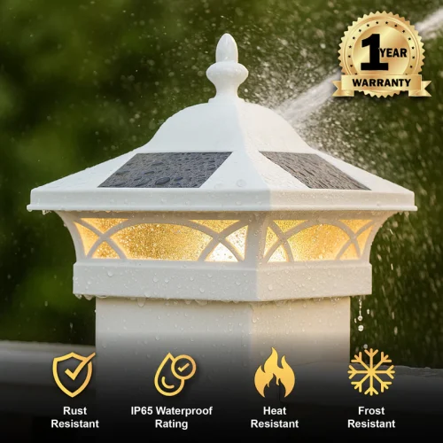 Coventry Solar Post Cap - White